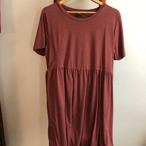 Short Sleeve Knit Babydoll Dress - Wild Fable